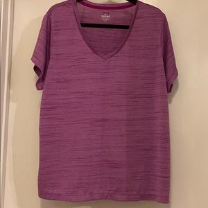 Spalding marled purple active T-shirt
